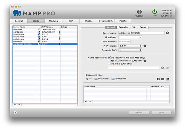 MAMP Pro 5.7 集成web服务器环境