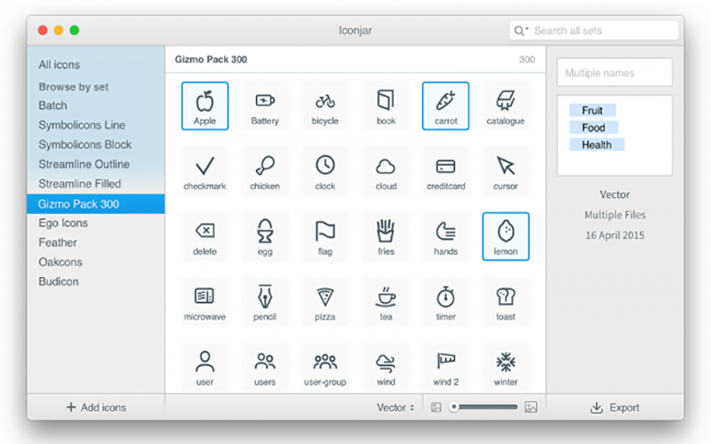 IconJar 2.3.0 图标素材管理工具-马克喵